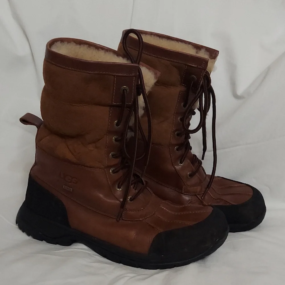 UGG BUTTE WORCHESTER STOUT WATERPROOF LEATHER SNOW BOOTS SIZE US 11